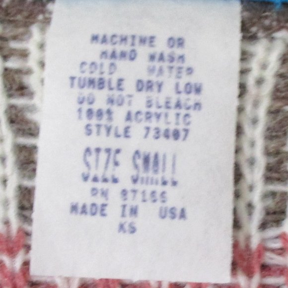 Village Fair Vintage Tunic Sweater Size S - Picture 5 of 6